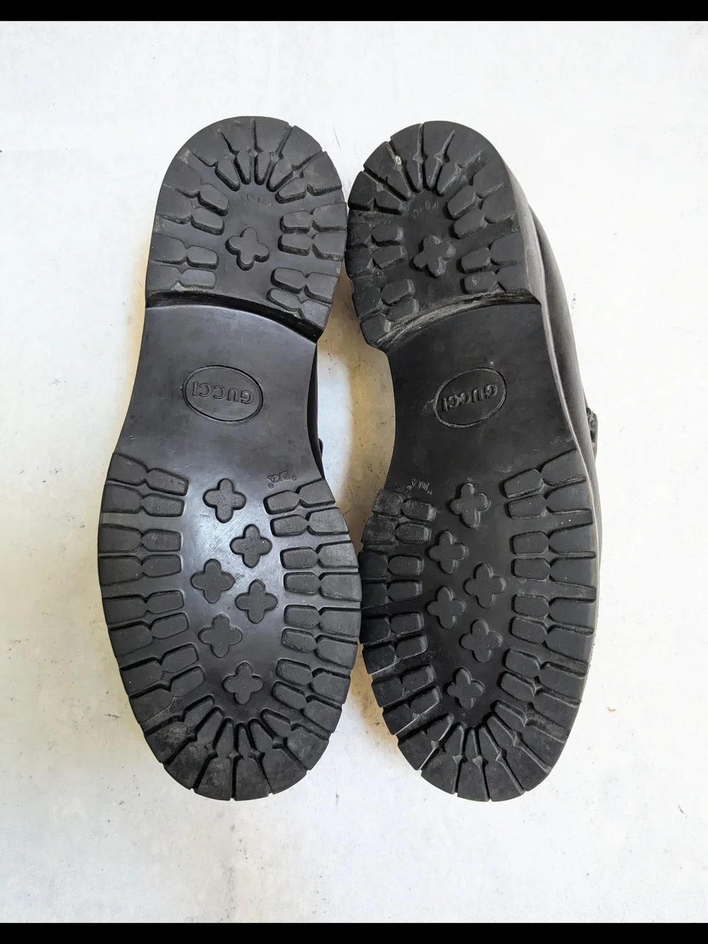Gucci Black Leather Horsebit Loafers with Gold Hardware